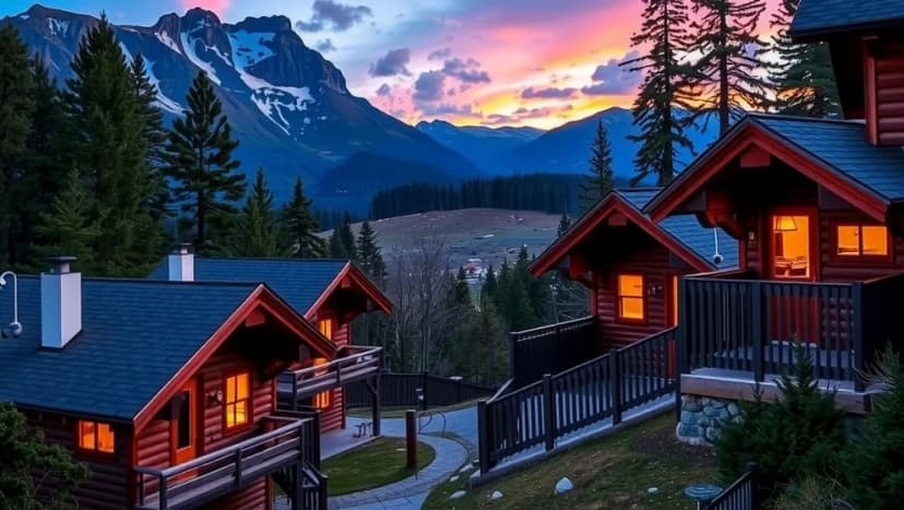 Romme alpin boende nära naturens hjärta