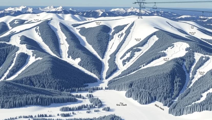 Romme alpin pistkarta